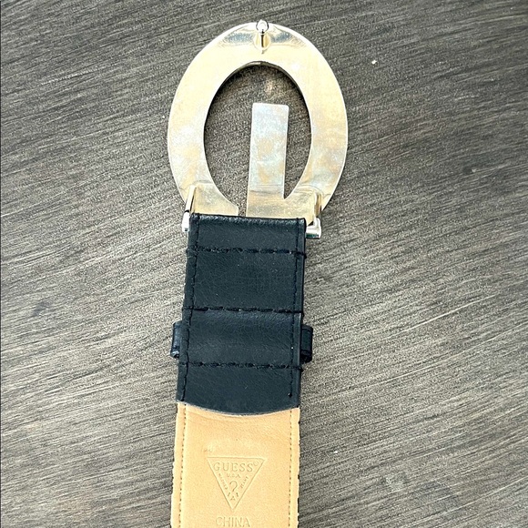 Guess Black Belt with Sparkling Silver Buckle - Picture 4 of 8